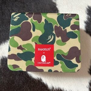 Swatch x A Bathing Ape Black and Green Case